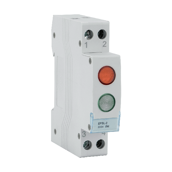 ELD-RG-DIN LAMP 230V RED/GREEN