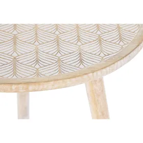 Küljelaud DKD Home Decor Pruun Mangopuit (50,5 x 50,5 x 47,5 cm)