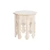 Šoninis staliukas DKD Home Decor 49 x 49 x 53,5 cm Ruda Balta Mango mediena