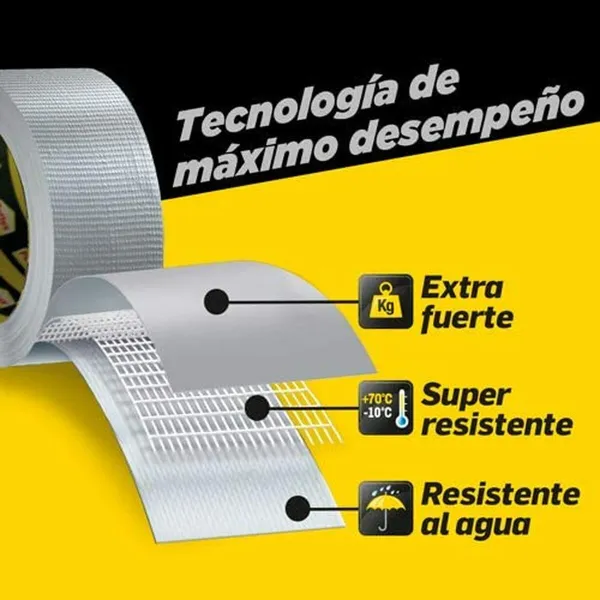 Santehnikas līmlente Pattex power tape Pelēks (5 m x 50 cm)