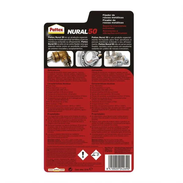 Sealer/Adhesive Pattex nural 50 Red 10 ml (1 Unit)