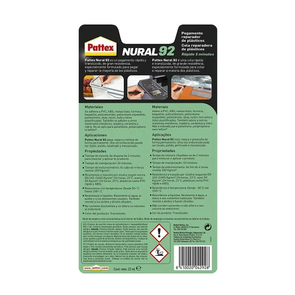 Super klijai Pattex Nural 92 22 ml
