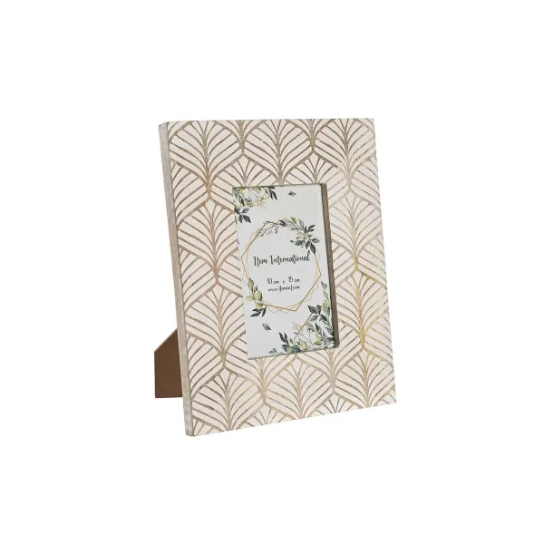 Kuvakehys DKD Home Decor Ruskea Mangopuu 20 x 2 x 25 cm Kaupunki