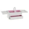 Korurasia DKD Home Decor 16 x 17 x 28 cm Valkoinen Vaaleanpunainen Puu MDF