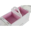 Korurasia DKD Home Decor 16 x 17 x 28 cm Valkoinen Vaaleanpunainen Puu MDF