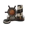 Настольные часы DKD Home Decor Чёрный Красный маяк Vintage (2 штук)
