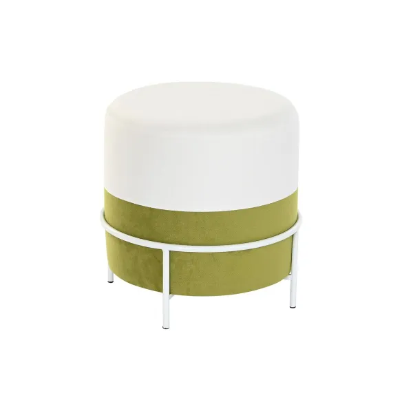 Jalkatuki DKD Home Decor Luonnollinen Metalli Valkoinen Vihreä (40 x 40 x 40 cm)
