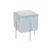 подставка для ног DKD Home Decor Позолоченный Металл Небесный синий (34 x 34 x 40 cm)
