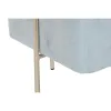 Footrest DKD Home Decor Golden Metal Sky blue (34 x 34 x 40 cm)