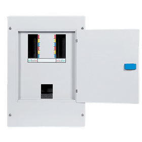 Металлический распределительный щиток - 3 фазы, 6 каналов