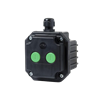 BOX PP- 2 START BUTTONS WHIT 2 ENTRIES, IP65