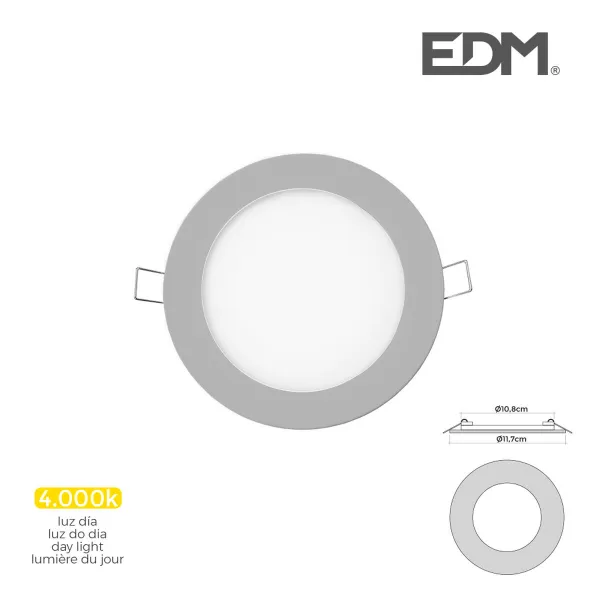 Iebūvētais starmetis EDM 31604 Downlight A G 6 W 320 Lm (4000 K)