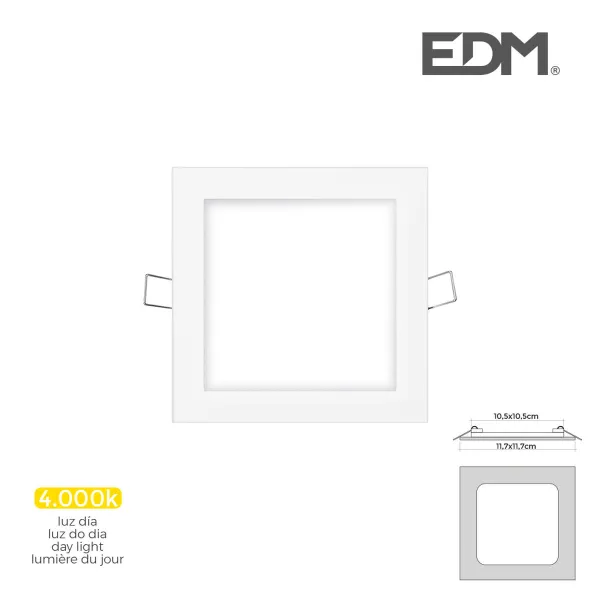 Sisseehitatud prožektor EDM 31606 Downlight A G 6 W 320 Lm (4000 K)