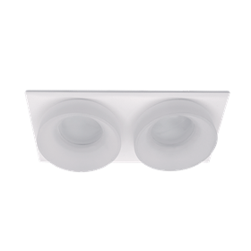 SA-045/2 ДВОЙНОЙ СВЕТИЛЬНИК КВАДРАТНЫЙ БЕЛЫЙ/БЕЛЫЙ