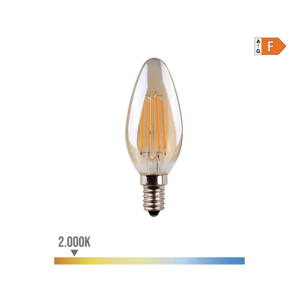 LED-lamppu EDM 98621 F 30 W 4,5 W E14 400 lm 3,5 x 9,8 cm (2000 K)