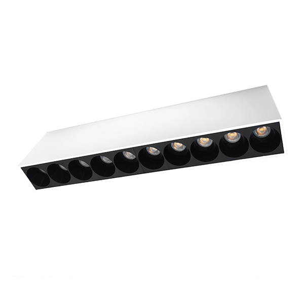 SURFACE LINEAR LIGHT EL-14 20W  4000K, WHITE &amp BLACK