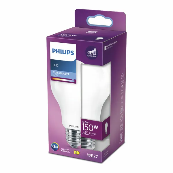 Светодиодная лампочка Philips D 150 W 17,5 W E27 2452 lm 7,5 x 12,1 cm (6500 K)