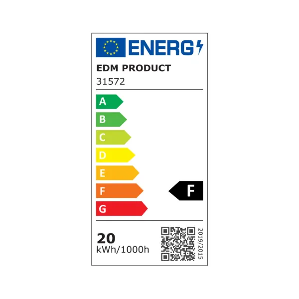 Sisseehitatud prožektor EDM 31572 Downlight A F 20 W 1500 lm (4000 K)