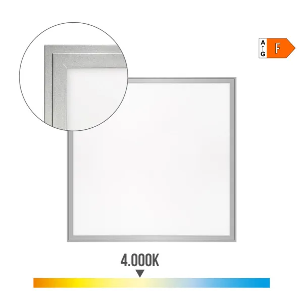 Ceiling Light EDM 31624 Plastic 40 W 59,5 x 59,5 x 3,5 cm (4000 K)
