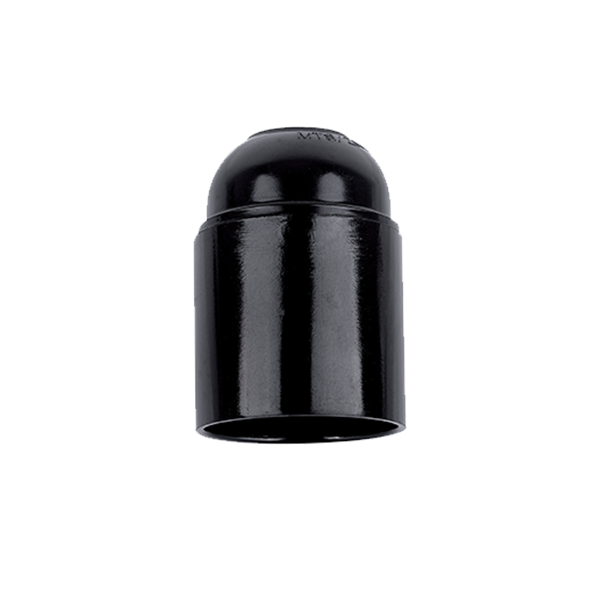 LAMP HOLDER HANGING BAKELITE E27 BLACK