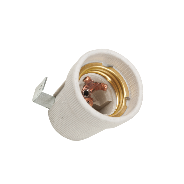 LAMPHOLDER WITH BRACKET E27 CERAMIC