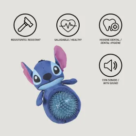 Mīkstā rotaļlieta suņiem Stitch Zils 13,0 x 9,0 x 24,0 cm Plastmasa dzīvnieki