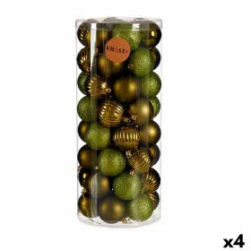 Jõulukuulide komplekt Krist+ Roheline Plastmass (4 Ühikut)