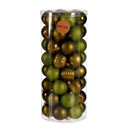 Ziemassvētku bumbiņu komplekts Krist+ Zaļš Plastmasa (4 gb.)