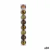 Set of Christmas balls Krist+ Green Plastic Ø 7 cm (24 Units)