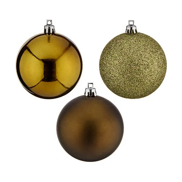Set of Christmas balls Krist+ Green Plastic Ø 7 cm (24 Units)