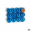Ziemassvētku bumbiņu komplekts Krist+ Zils Plastmasa (12 gb.)