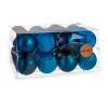 Ziemassvētku bumbiņu komplekts Krist+ Zils Plastmasa Ø 8 cm (6 gb.)
