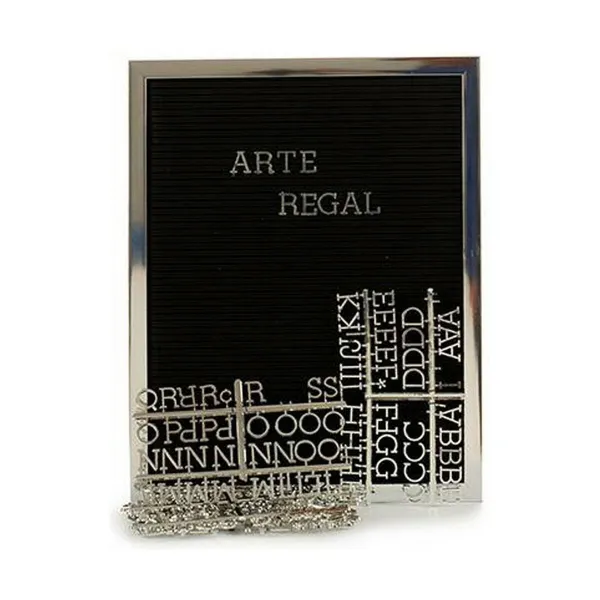 Paveikslas Gift Decor Juoda Sidabras 2,5 x 50,5 x 40,5 cm Skydas 144 Žodžiai (12 vnt.)
