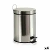 Мусорное ведро с педалью Berilo Серебристый Нержавеющая сталь Пластик 5 L (4 штук)