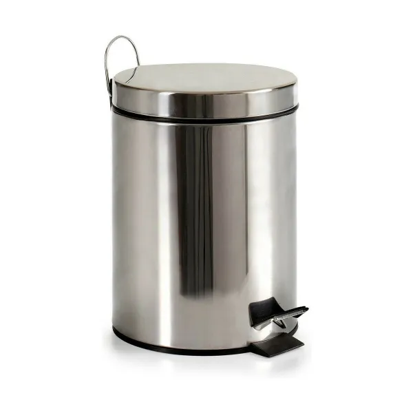 Мусорное ведро с педалью Berilo Серебристый Нержавеющая сталь Пластик 5 L (4 штук)