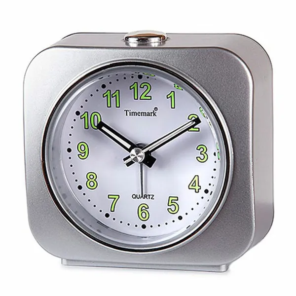 Äratuskell Timemark Hõbedane 9 x 9 x 4 cm Plastmass