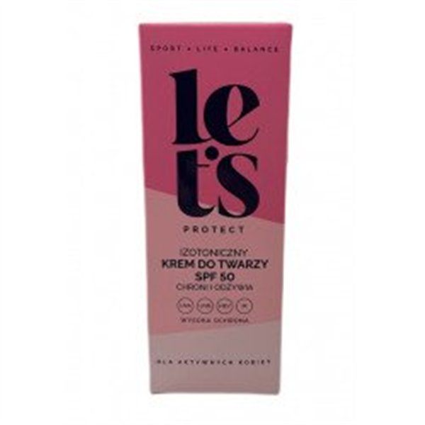 Izotoniczny Krem Do Twarzy SPF 50 Let's