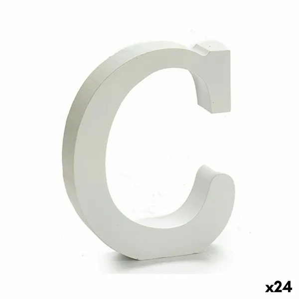письмо Pincello C Белый Деревянный 2 x 11 cm 2 x 16 x 14,5 cm (24 штук)