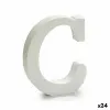 письмо Pincello C Белый Деревянный 2 x 11 cm 2 x 16 x 14,5 cm (24 штук)