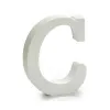 письмо Pincello C Белый Деревянный 2 x 11 cm 2 x 16 x 14,5 cm (24 штук)