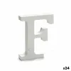 Letter Pincello F White 2 x 16 x 14,5 cm (24 Units)