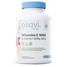 Witamina C1000 z Rutyną i Dziką Różą Osavi