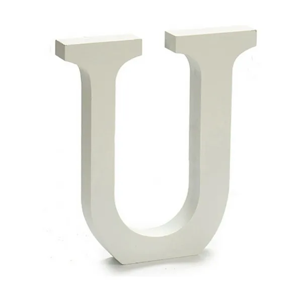Letter Pincello U White 1,8 x 21 x 17 cm (12 Units)