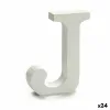 письмо Pincello J Белый Деревянный 2 x 11 cm 2 x 16 x 14,5 cm (24 штук)