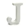 письмо Pincello J Белый Деревянный 2 x 11 cm 2 x 16 x 14,5 cm (24 штук)
