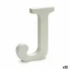 Kirjain Pincello J Valkoinen 1,8 x 21 x 17 cm (12 osaa)