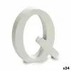 Kirjain Pincello Q Valkoinen 2 x 16 x 14,5 cm (24 osaa)