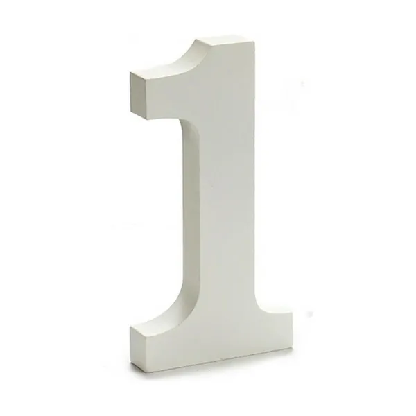 Numeriai Pincello 1 Balta 1,8 x 21 x 17 cm (12 vnt.)
