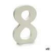 Numerot Pincello 8 Valkoinen 1,8 x 21 x 17 cm (12 osaa)
