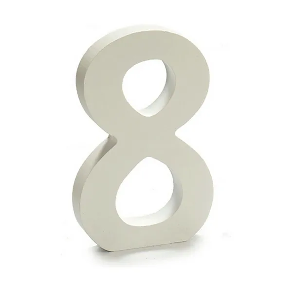 Numeriai Pincello 8 Balta 1,8 x 21 x 17 cm (12 vnt.)